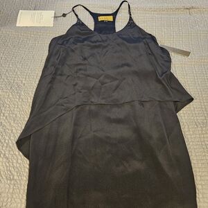 Nicole Miller 100% Silk Elegant Black Women's Size 4 Dress 🔥